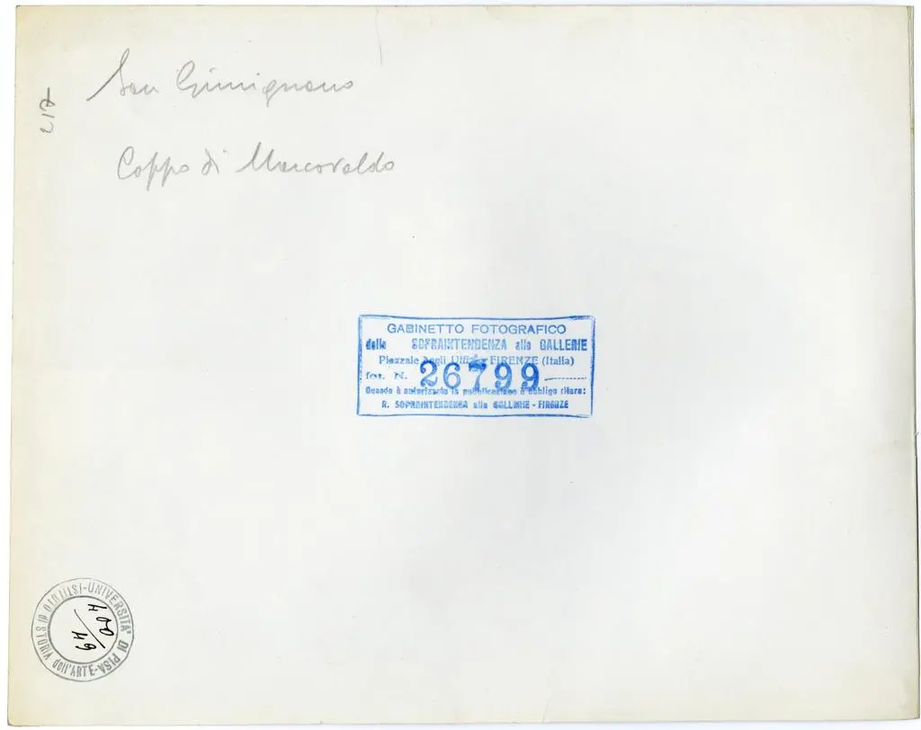 Gabinetto Fotografico della Soprintendenza Speciale per il Patrimonio Storico, Artistico ed Etnoantropologico e per il Polo Museale della citt&agrave; di Firenze , San Gimignano - Coppo di Marcovaldo