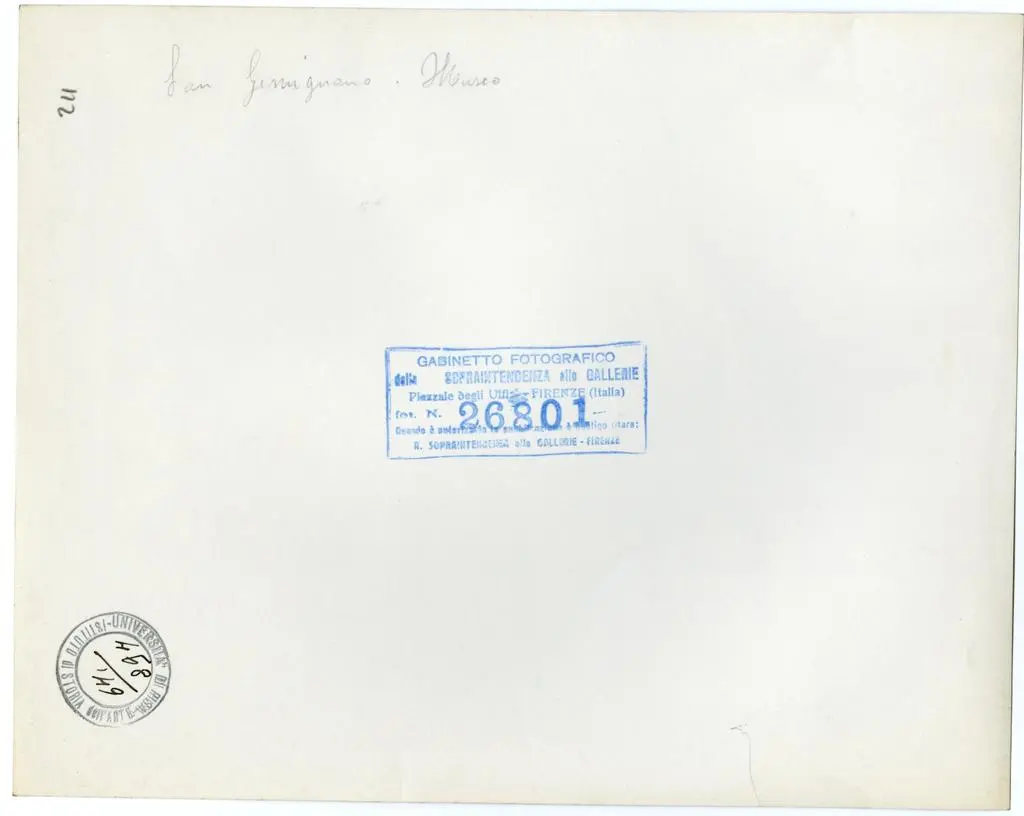 Gabinetto Fotografico della Soprintendenza Speciale per il Patrimonio Storico, Artistico ed Etnoantropologico e per il Polo Museale della citt&agrave; di Firenze , San Gimignano - Museo