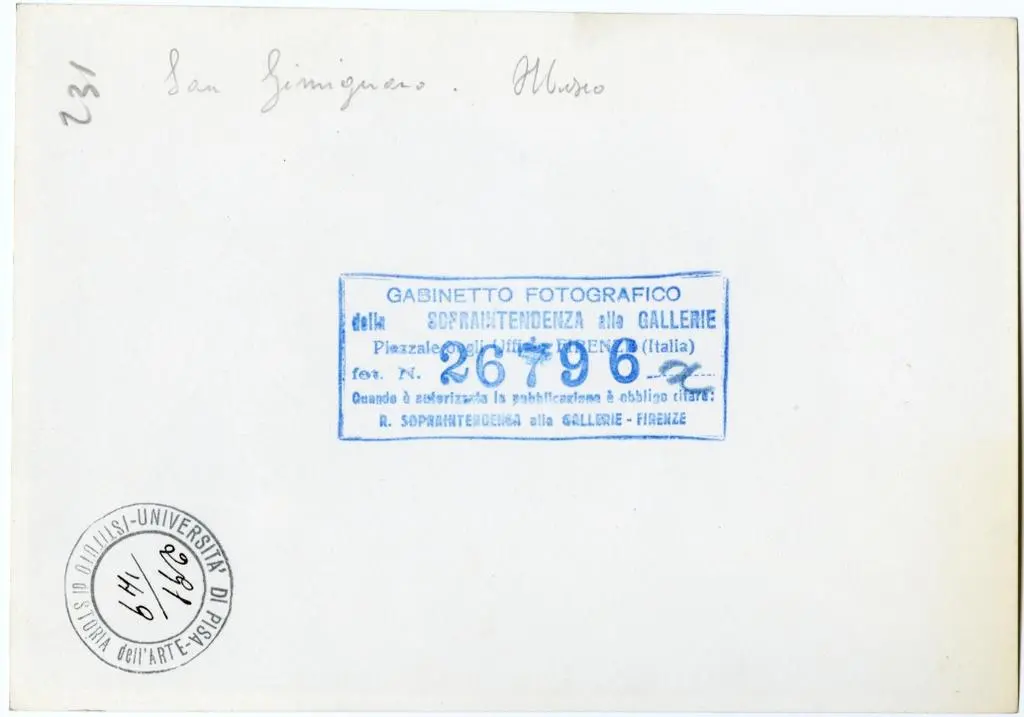 Gabinetto Fotografico della Soprintendenza Speciale per il Patrimonio Storico, Artistico ed Etnoantropologico e per il Polo Museale della citt&agrave; di Firenze , San Gimignano - Coppo di Marcovaldo