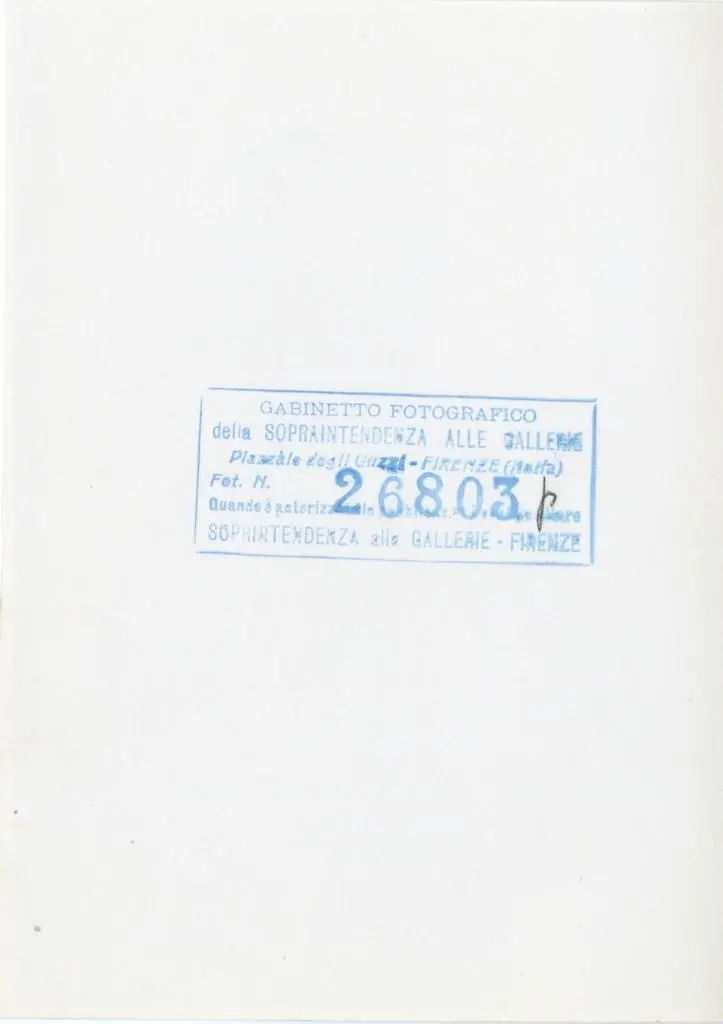 Gabinetto Fotografico della Soprintendenza Speciale per il Patrimonio Storico, Artistico ed Etnoantropologico e per il Polo Museale della citt&agrave; di Firenze , Meliore di Jacopo/ Coppo di Marcovaldo - sec. XIII - Madonna con Bambino, angeli e santi (particolare del Santo)