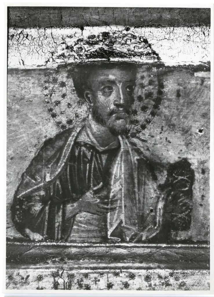 Gabinetto Fotografico della Soprintendenza Speciale per il Patrimonio Storico, Artistico ed Etnoantropologico e per il Polo Museale della citt&agrave; di Firenze , Meliore di Jacopo/ Coppo di Marcovaldo - sec. XIII - Madonna con Bambino, angeli e santi (particolare)