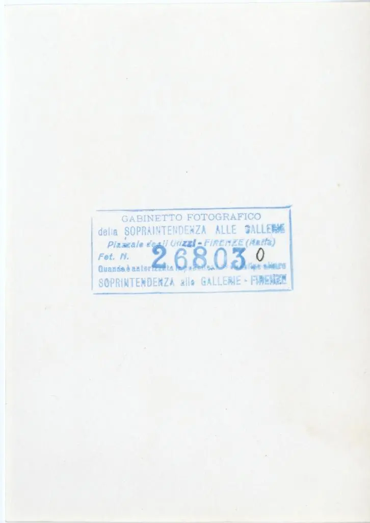 Gabinetto Fotografico della Soprintendenza Speciale per il Patrimonio Storico, Artistico ed Etnoantropologico e per il Polo Museale della citt&agrave; di Firenze , Meliore di Jacopo/ Coppo di Marcovaldo - sec. XIII - Madonna con Bambino, angeli e santi (particolare di un santo)