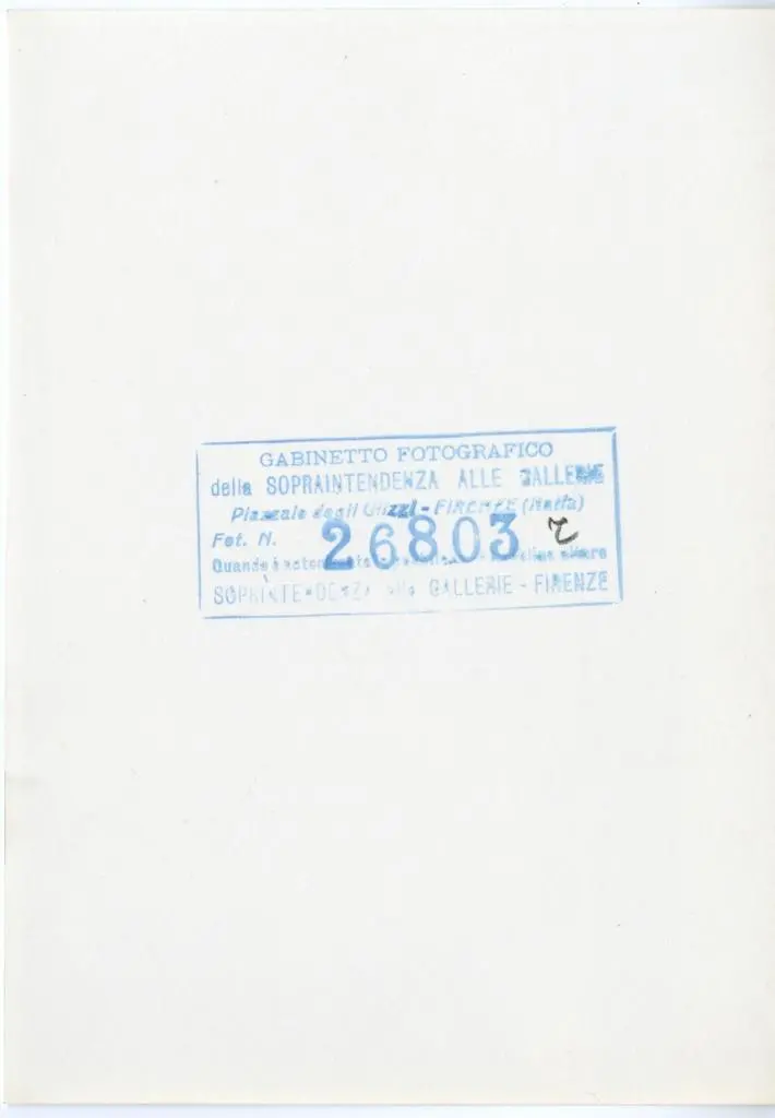 Gabinetto Fotografico della Soprintendenza Speciale per il Patrimonio Storico, Artistico ed Etnoantropologico e per il Polo Museale della citt&agrave; di Firenze , Meliore di Jacopo/ Coppo di Marcovaldo - sec. XIII - Madonna con Bambino, angeli e santi (particolare di un santo)