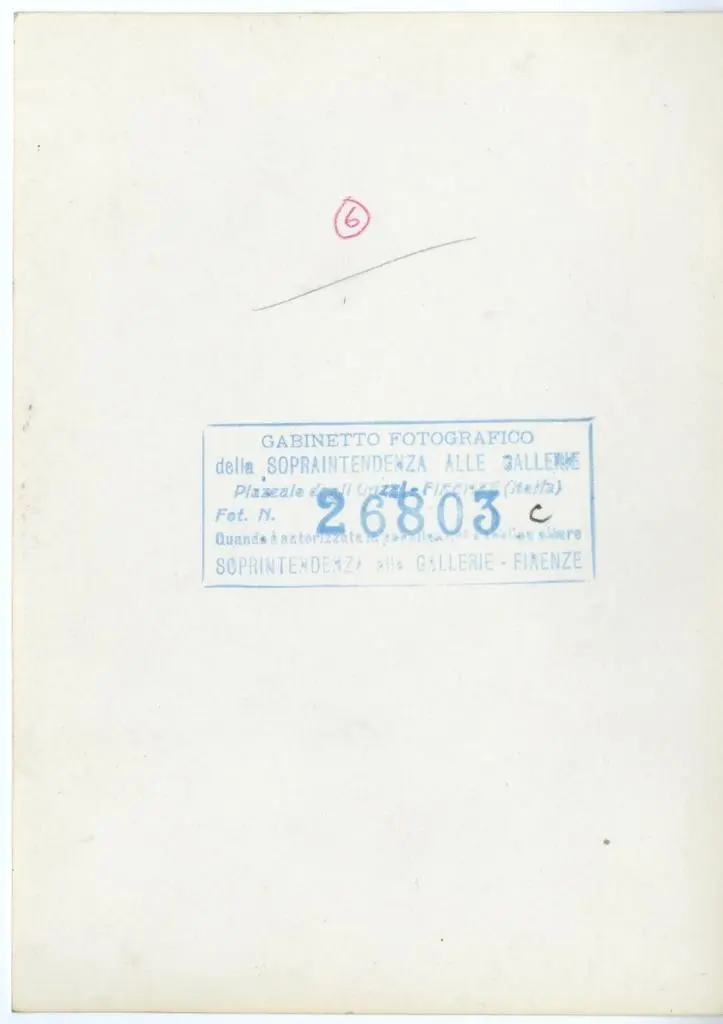 Gabinetto Fotografico della Soprintendenza Speciale per il Patrimonio Storico, Artistico ed Etnoantropologico e per il Polo Museale della citt&agrave; di Firenze , Meliore di Jacopo/ Coppo di Marcovaldo - sec. XIII - Madonna con Bambino, angeli e santi; Storie della vita di Maria Vergine (particolare dell'Angelo annunciante)