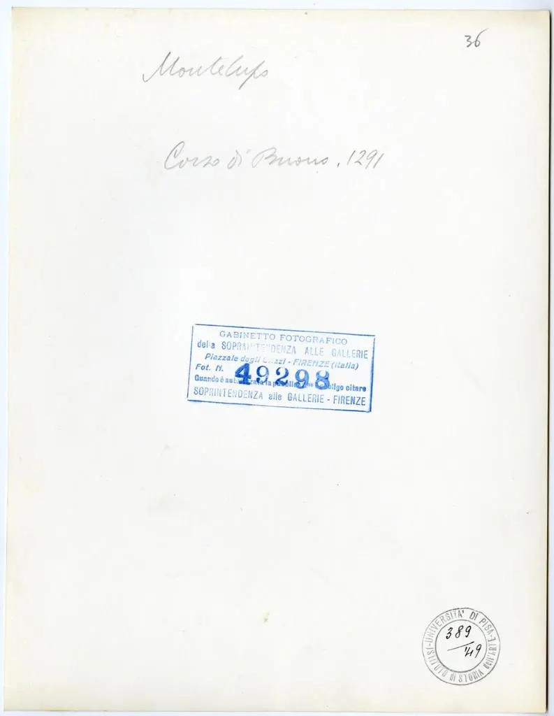 Gabinetto Fotografico della Soprintendenza Speciale per il Patrimonio Storico, Artistico ed Etnoantropologico e per il Polo Museale della citt&agrave; di Firenze , Montelupo - Corso di Buono, 1291