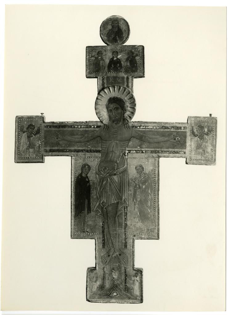 Istituto Centrale per il Catalogo e la Documentazione: Fototeca Nazionale , Maestro del Bigallo - sec. XIII - Cristo crocifisso, santi e angeli