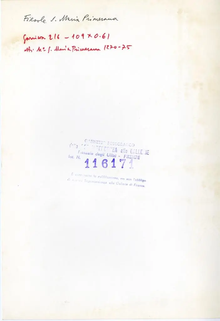 Gabinetto Fotografico della Soprintendenza Speciale per il Patrimonio Storico, Artistico ed Etnoantropologico e per il Polo Museale della citt&agrave; di Firenze , Maestro di Santa Maria Primerana - sec. XIII - Madonna con Bambino e due angeli