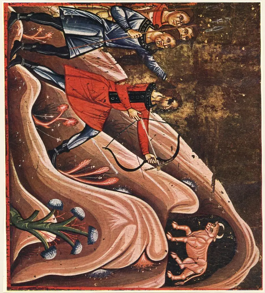 Anonimo , St. Michael Archangel. The Bull of Mount Gargano.