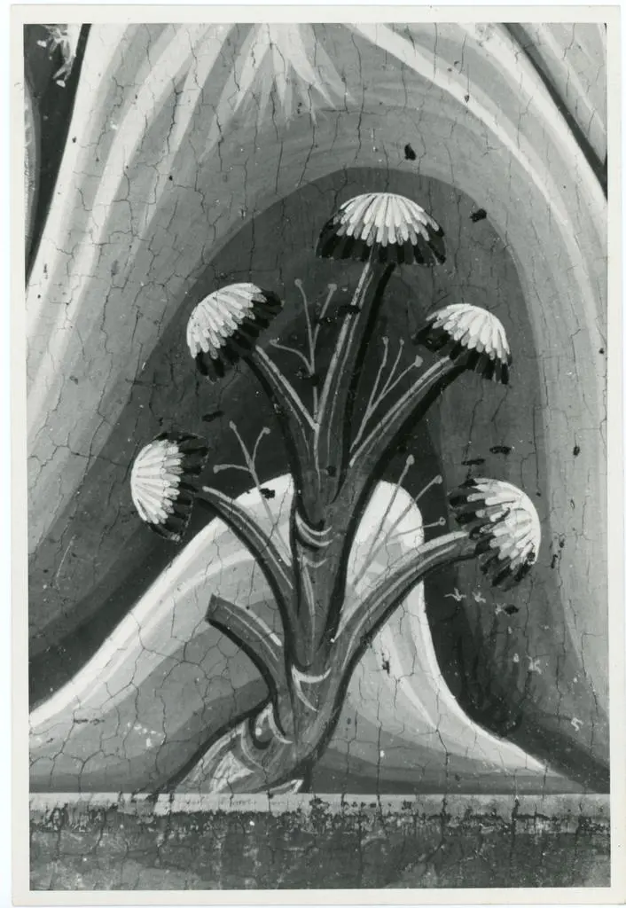 Gabinetto Fotografico della Soprintendenza Speciale per il Patrimonio Storico, Artistico ed Etnoantropologico e per il Polo Museale della citt&agrave; di Firenze , Maestro di Vico l'Abate - sec. XIII - Particolare di un albero