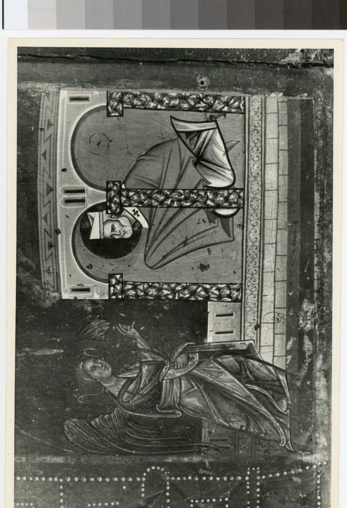 Maestro di Vico l'Abate , Apparizione dell'arcangelo al vescovo di Siponto