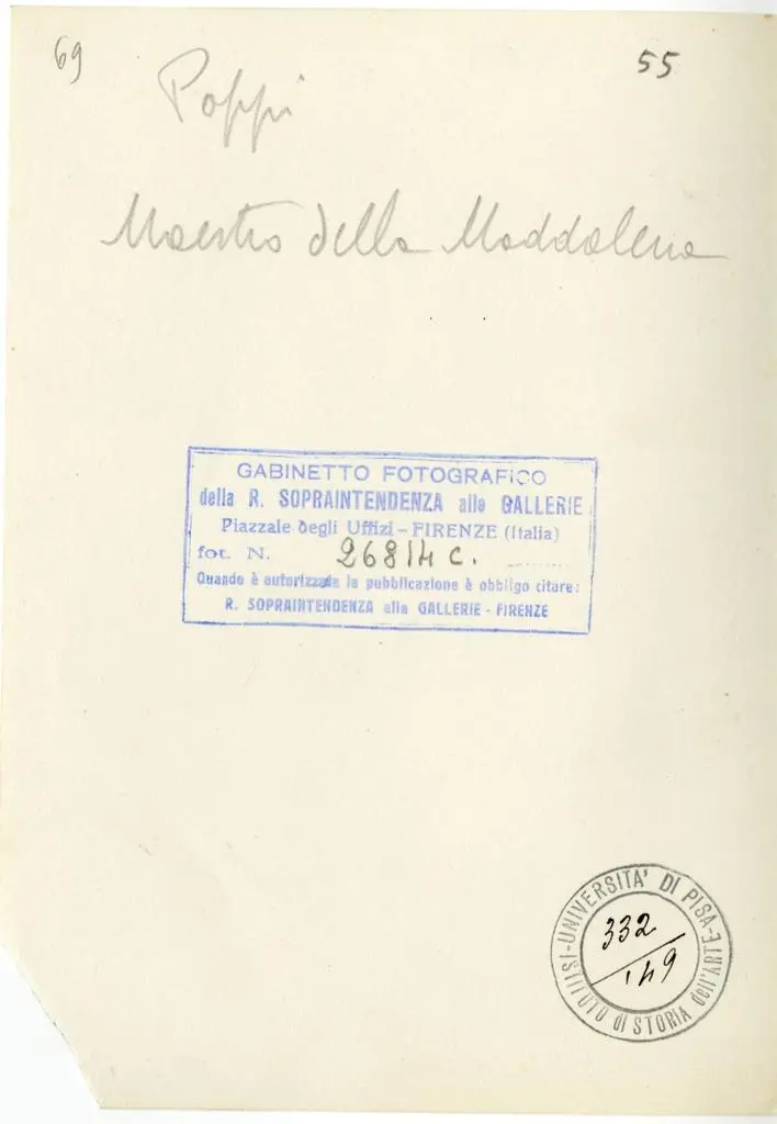 Gabinetto Fotografico della Soprintendenza Speciale per il Patrimonio Storico, Artistico ed Etnoantropologico e per il Polo Museale della citt&agrave; di Firenze , Poppi. Maestro della Maddalena