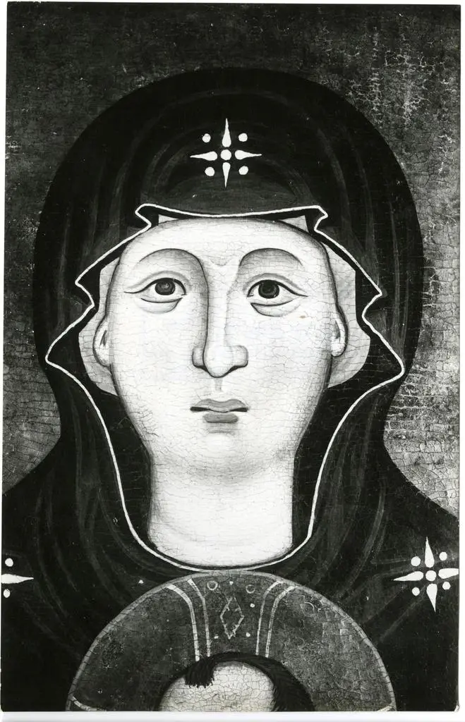 Maestro del Bigallo/ Maestro della Maddalena , Madonna con Bambino e due angeli