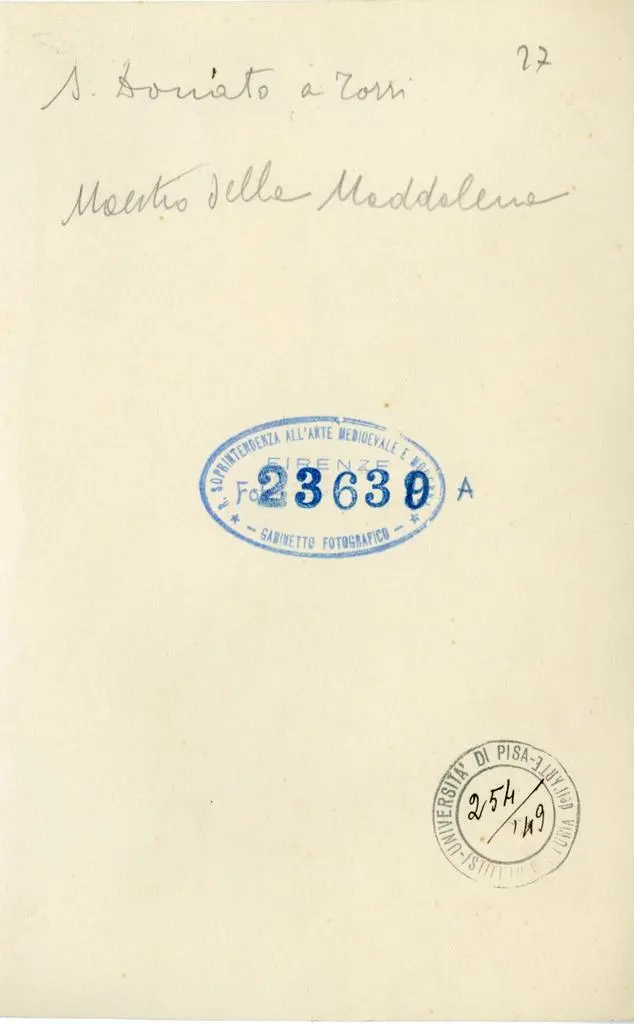 Gabinetto Fotografico della Soprintendenza Speciale per il Patrimonio Storico, Artistico ed Etnoantropologico e per il Polo Museale della citt&agrave; di Firenze , S. Donato a Torri. Maestro della Maddalena