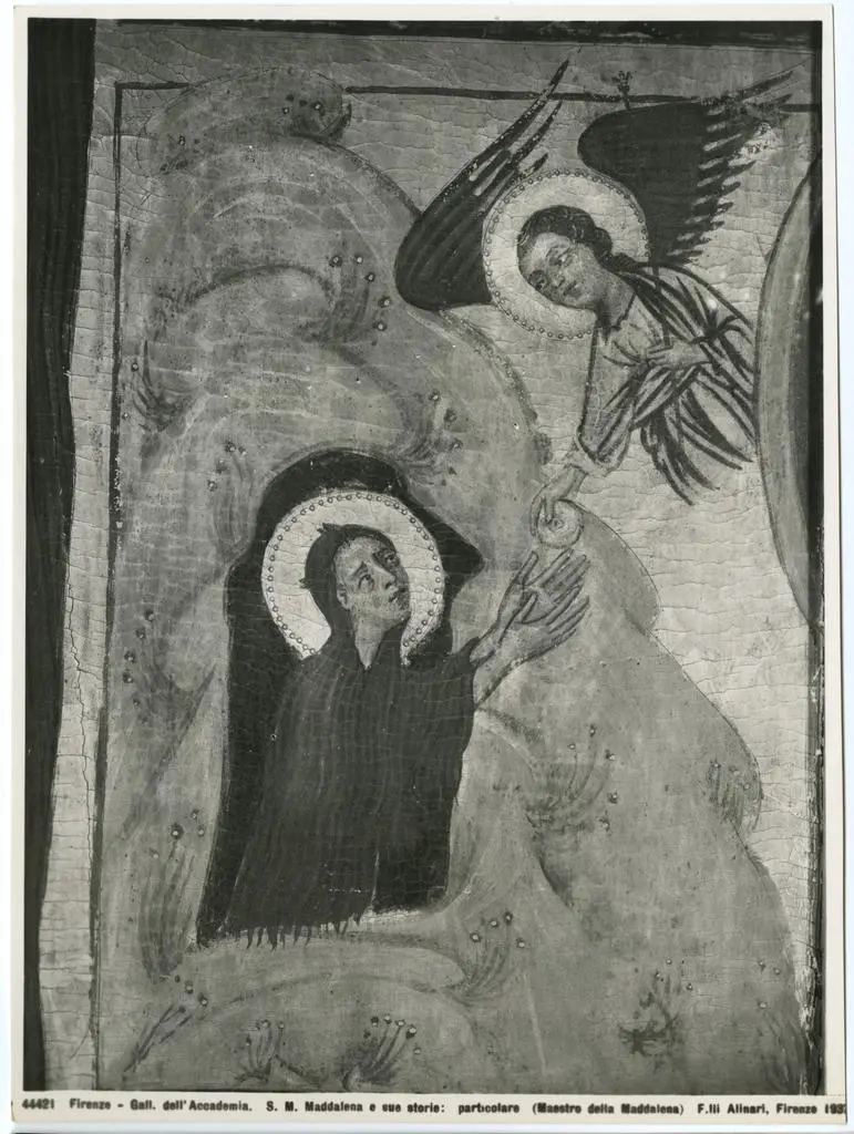 Alinari, Fratelli , Firenze - Gall. dell'Accademia. S. M. Maddalena e sue storie: particolare (Maestro della Maddalena)