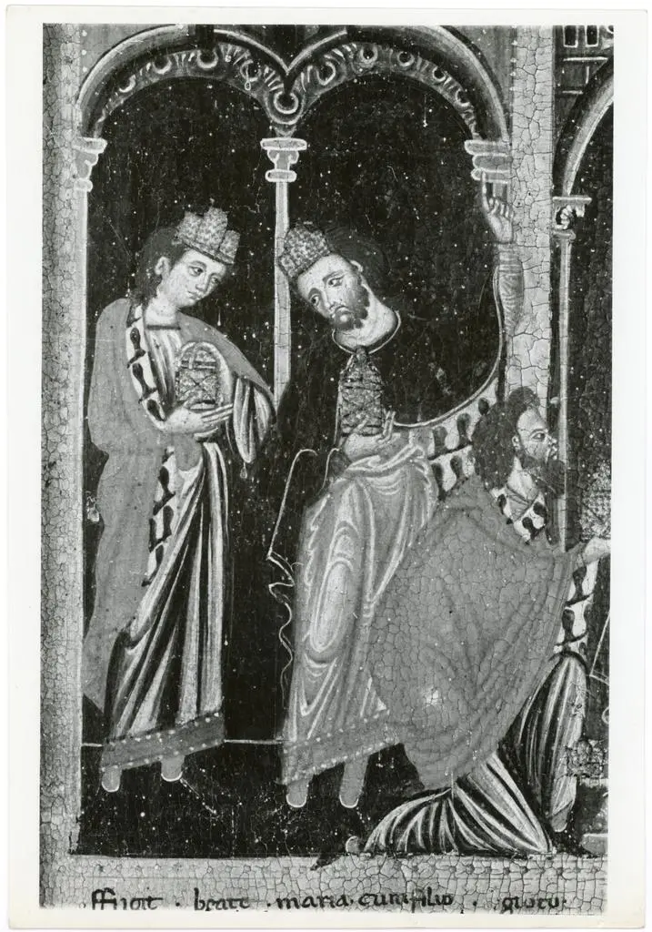 Gabinetto Fotografico della Soprintendenza Speciale per il Patrimonio Storico, Artistico ed Etnoantropologico e per il Polo Museale della citt&agrave; di Firenze , Maestro della Maddalena - sec. XIII - Adorazione dei Re Magi