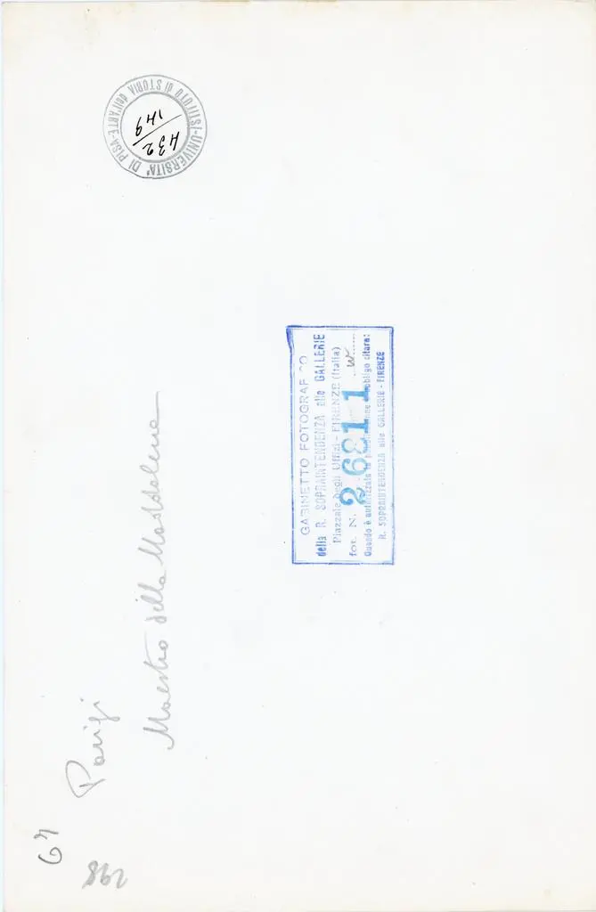 Gabinetto Fotografico della Soprintendenza Speciale per il Patrimonio Storico, Artistico ed Etnoantropologico e per il Polo Museale della citt&agrave; di Firenze , Maestro della Maddalena - sec. XIII - Fuga in Egitto, particolare dell'asino