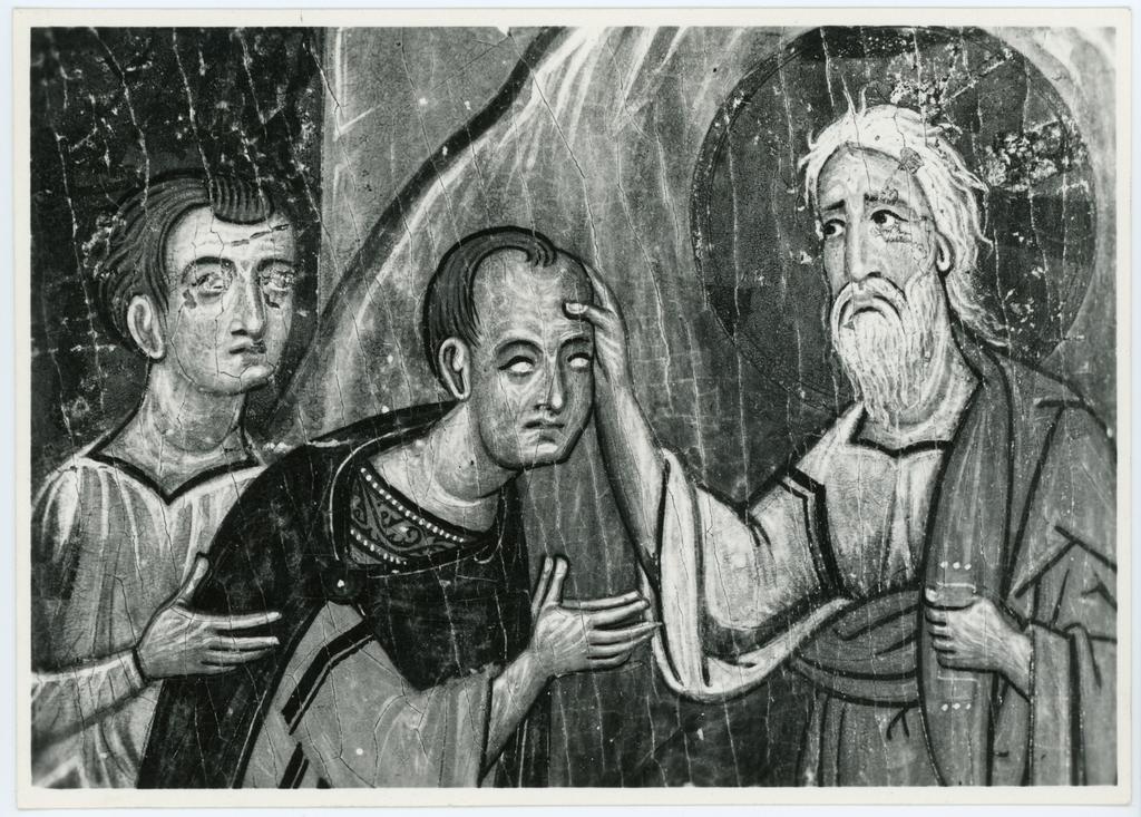Anonimo , Meliore di Jacopo - sec. XIII - Particolare della vocazione di san Paolo