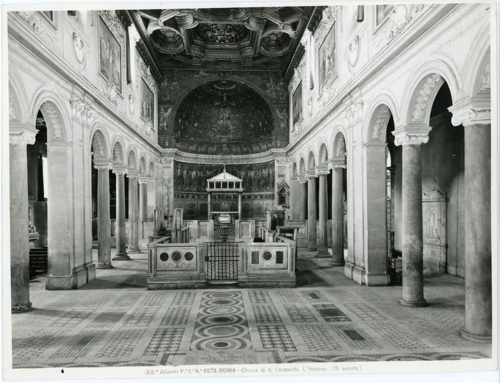 Alinari, Fratelli , Roma - Chiesa di S. Clemente. L'interno. (IX secolo.)