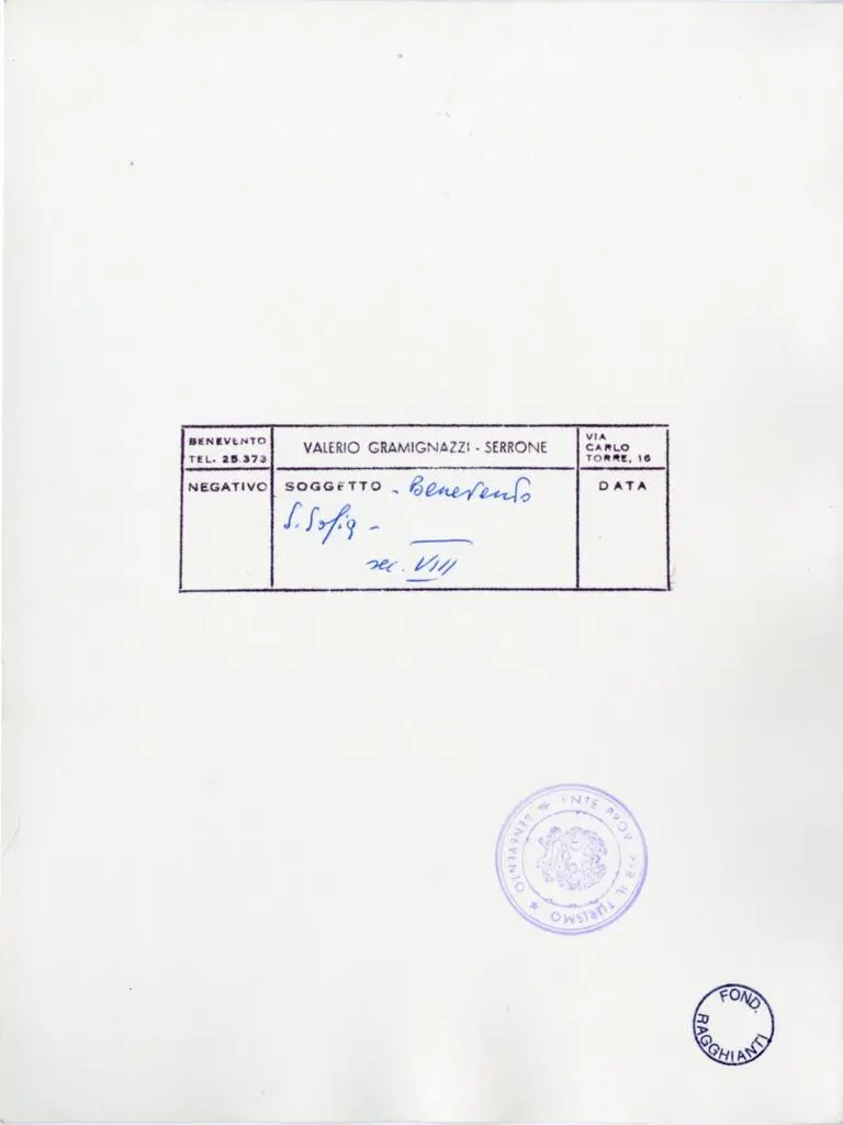 Gramignazzi Serrone, Valerio , Benevento - S. Sofia - sec. VIII