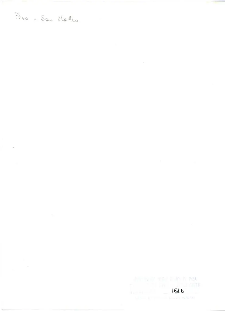 Università di Pisa. Dipartimento di Storia delle Arti , Pisa - San Matteo