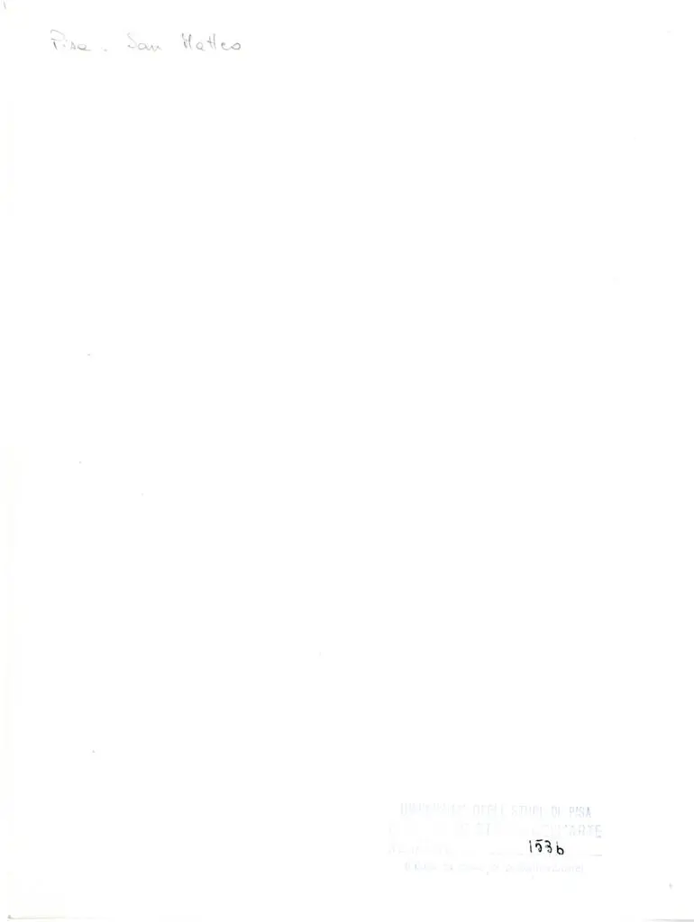 Università di Pisa. Dipartimento di Storia delle Arti , Pisa - San Matteo