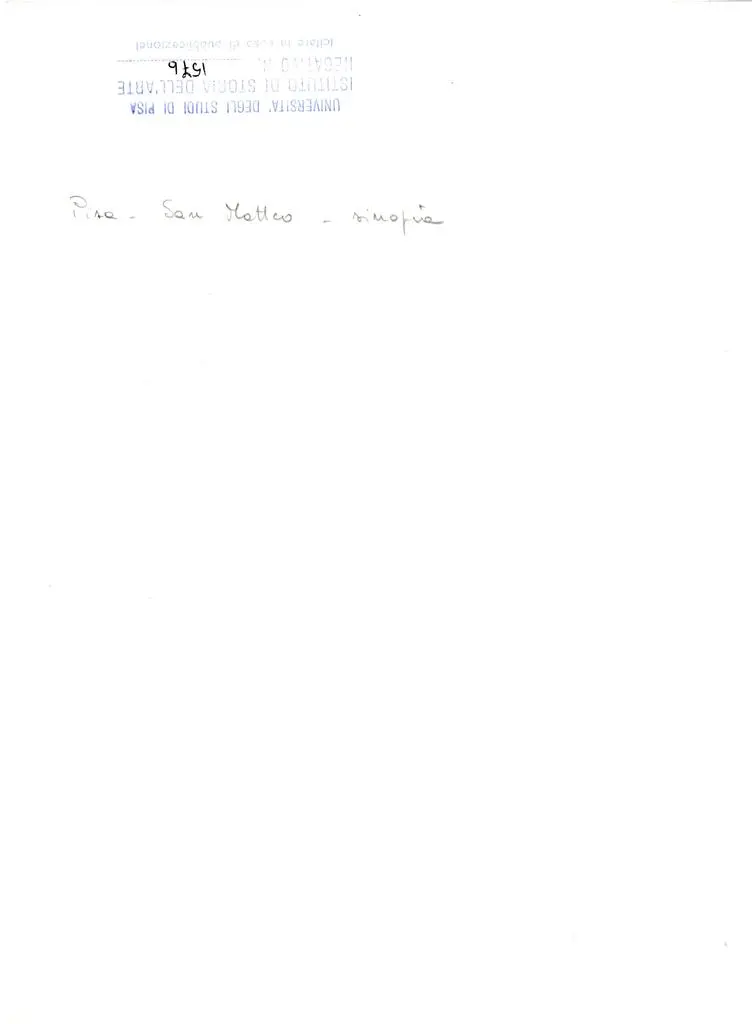 Universit&agrave; di Pisa. Dipartimento di Storia delle Arti , Pisa - San Matteo - sinopia