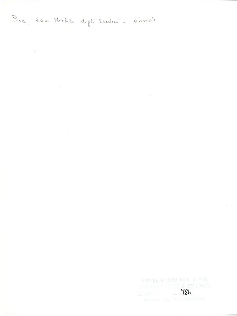 Universit&agrave; di Pisa. Dipartimento di Storia delle Arti , Pisa - San Michele degli Scalzi - abside