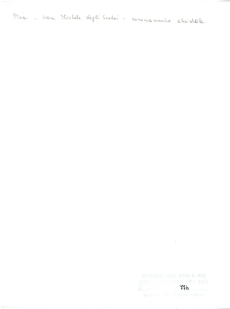 Universit&agrave; di Pisa. Dipartimento di Storia delle Arti , Pisa - San Michele degli Scalzi - coronamento absidale