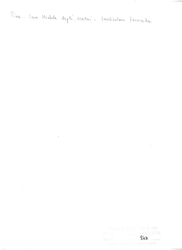 Universit&agrave; di Pisa. Dipartimento di Storia delle Arti , Pisa - San Michele degli Scalzi - particolare facciata