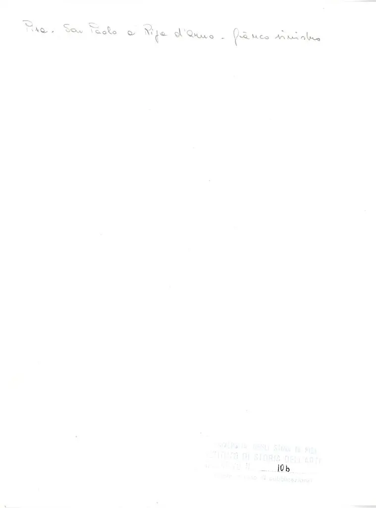 Università di Pisa. Dipartimento di Storia delle Arti , Pisa - San Paolo a Ripa d'Arno - fianco sinistro