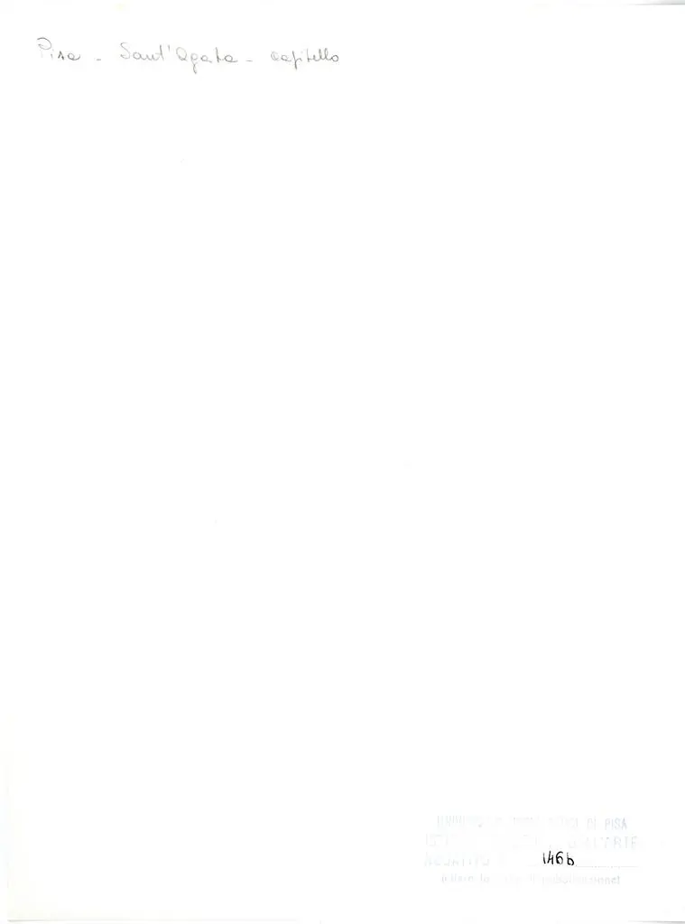 Universit&agrave; di Pisa. Dipartimento di Storia delle Arti , Pisa - Sant'Agata - capitello