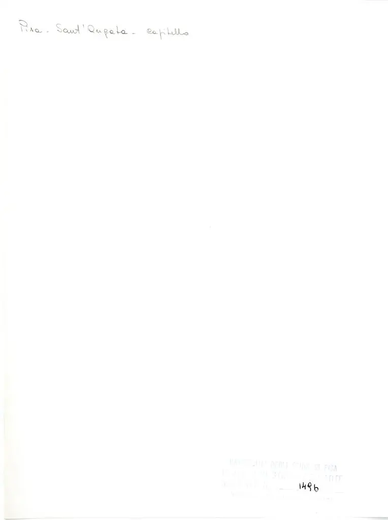 Universit&agrave; di Pisa. Dipartimento di Storia delle Arti , Pisa - Sant'Agata - capitello