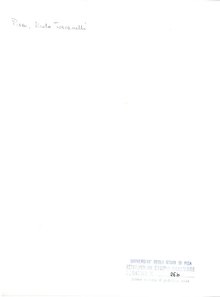 Universit&agrave; di Pisa. Dipartimento di Storia delle Arti , Pisa - Vicolo Toscanelli (?)