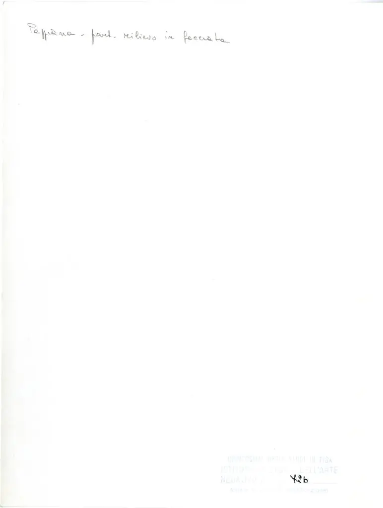 Universit&agrave; di Pisa. Dipartimento di Storia delle Arti , Pappiana - part. rilievo in facciata