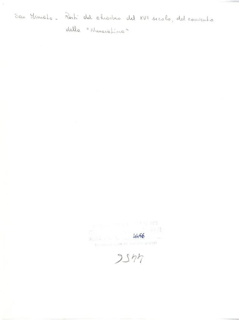 Universit&agrave; di Pisa. Dipartimento di Storia delle Arti , San Miniato - Resti del chiostro del XVI secolo, del convento della "Nunziatina"