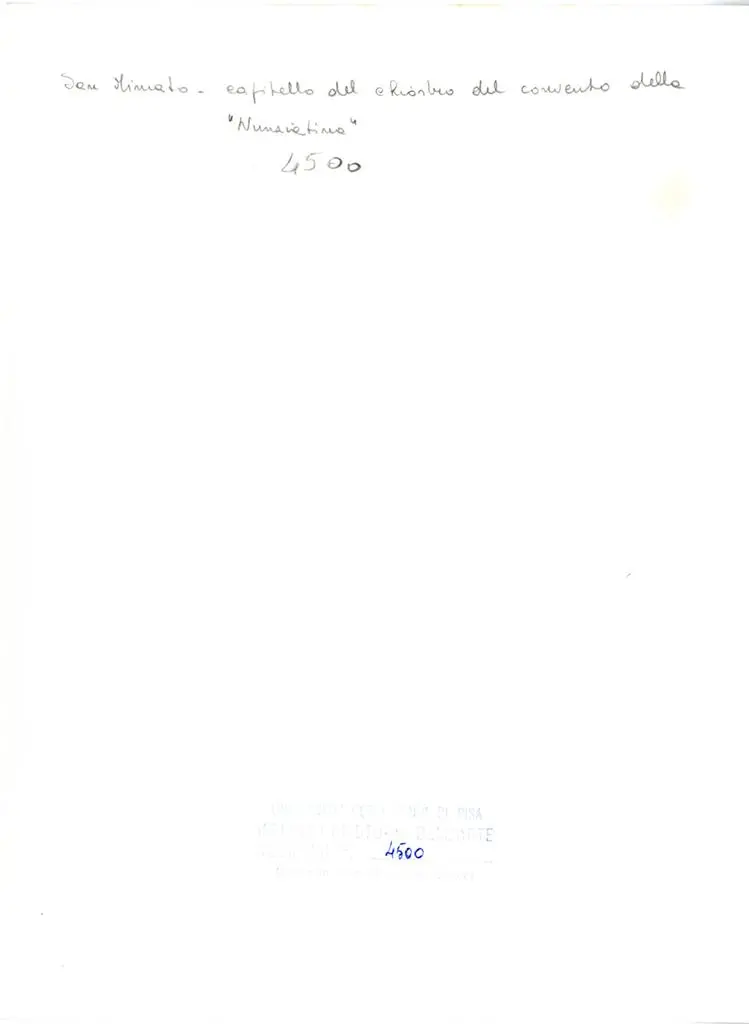 Universit&agrave; di Pisa. Dipartimento di Storia delle Arti , San Miniato - capitello del chiostro del convento della "Nunziatina"