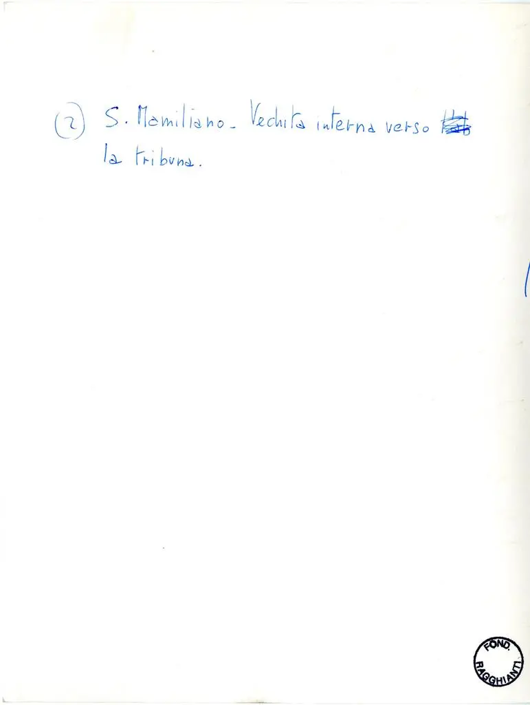 Anonimo , S. Mamiliano - Veduta interna verso la tribuna