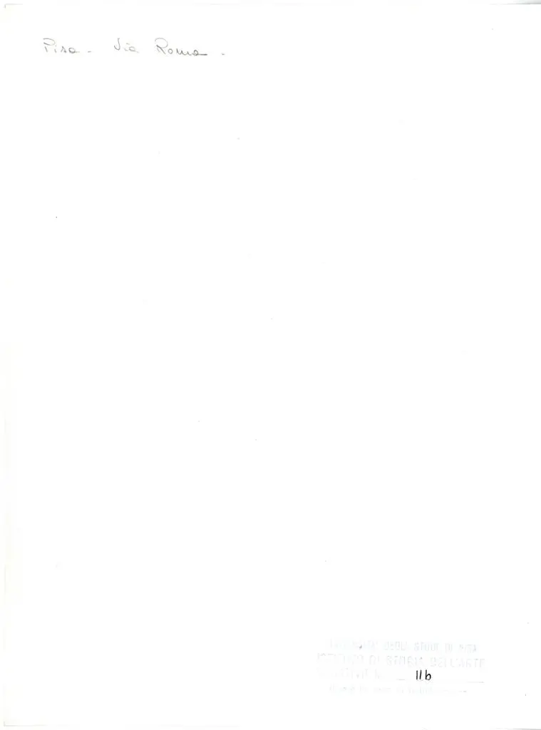 Universit&agrave; di Pisa. Dipartimento di Storia delle Arti , Pisa - Via Roma