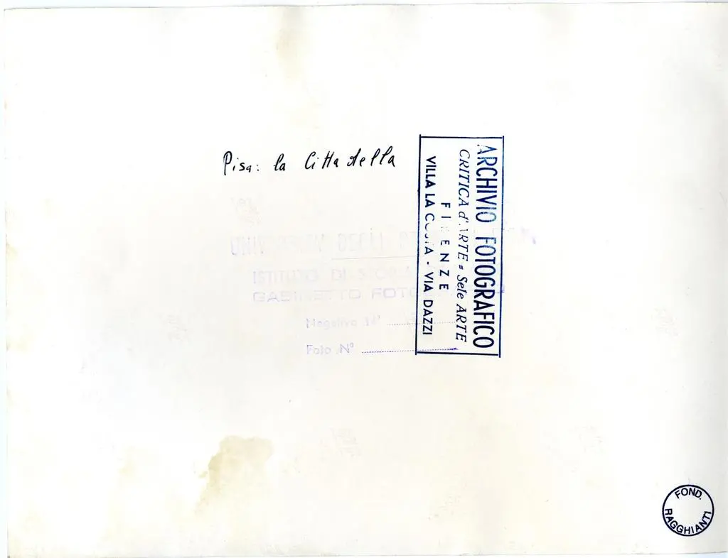 Universit&agrave; di Pisa. Dipartimento di Storia delle Arti , Pisa: la Cittadella