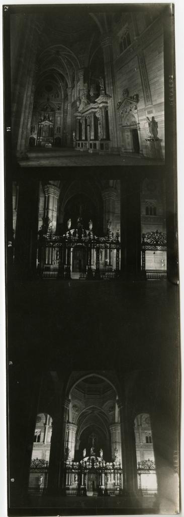 Anonimo , Anonimo - sec. XIV/ XV - Vedute della Certosa di Pavia, interno