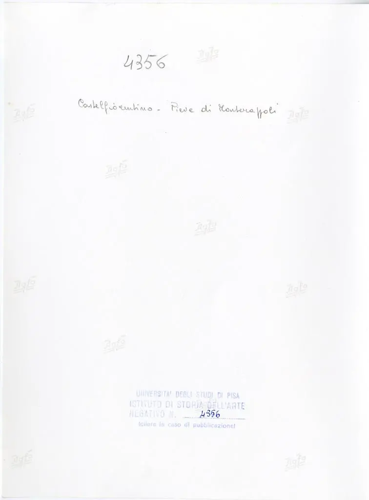 Universit&agrave; di Pisa. Dipartimento di Storia delle Arti , Castelfiorentino - Pieve di Monterappoli