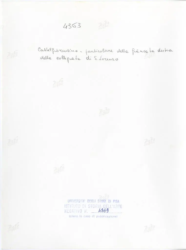 Universit&agrave; di Pisa. Dipartimento di Storia delle Arti , Castelfiorentino - particolare della fiancata destra della collegiata di S. Lorenzo