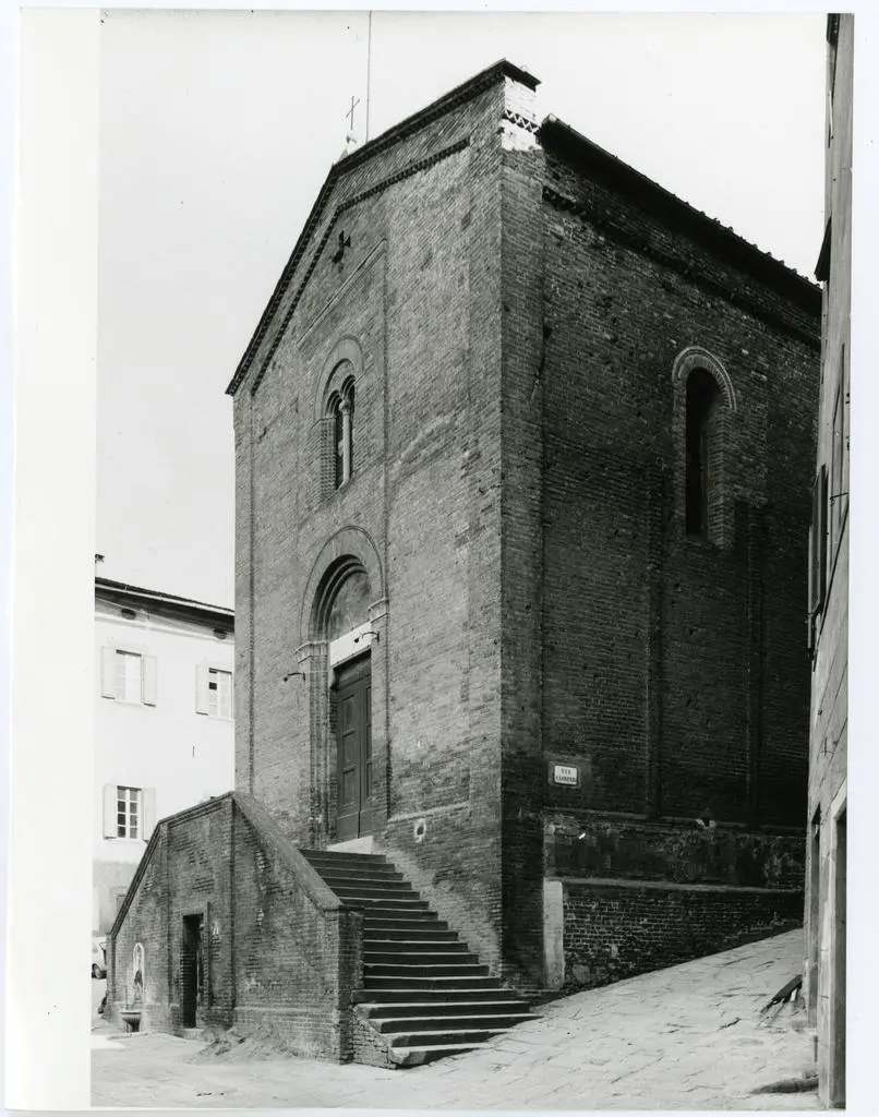 Università di Pisa. Dipartimento di Storia delle Arti , Anonimo - sec. XII - Prospetto della facciata della collegiata S. Lorenzo