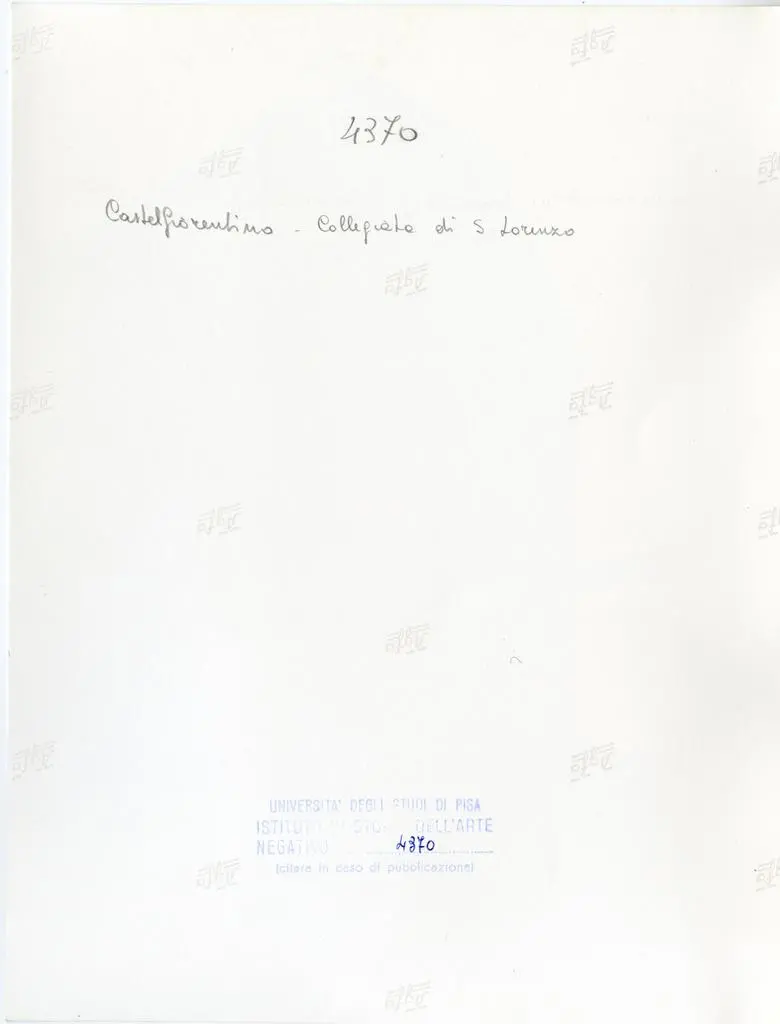 Università di Pisa. Dipartimento di Storia delle Arti , Anonimo - sec. XII - Prospetto della facciata della collegiata S. Lorenzo