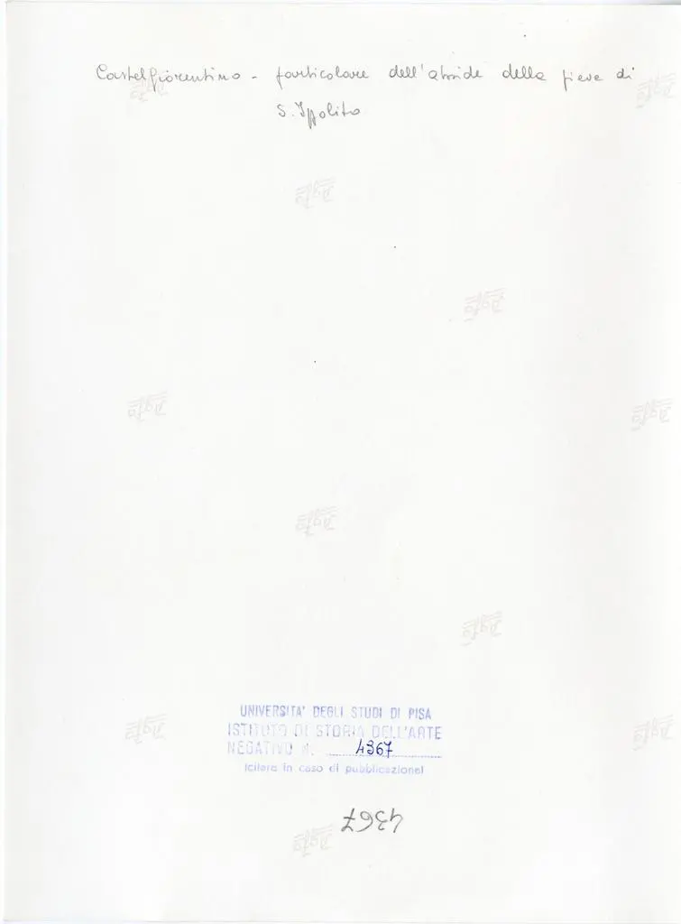 Universit&agrave; di Pisa. Dipartimento di Storia delle Arti , Castelfiorentino - particolare dell'abside della pieve di S. Ippolito