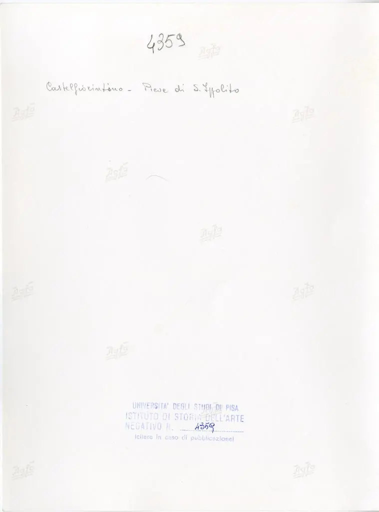 Universit&agrave; di Pisa. Dipartimento di Storia delle Arti , Castelfiorentino - Pieve di S. Ippolito