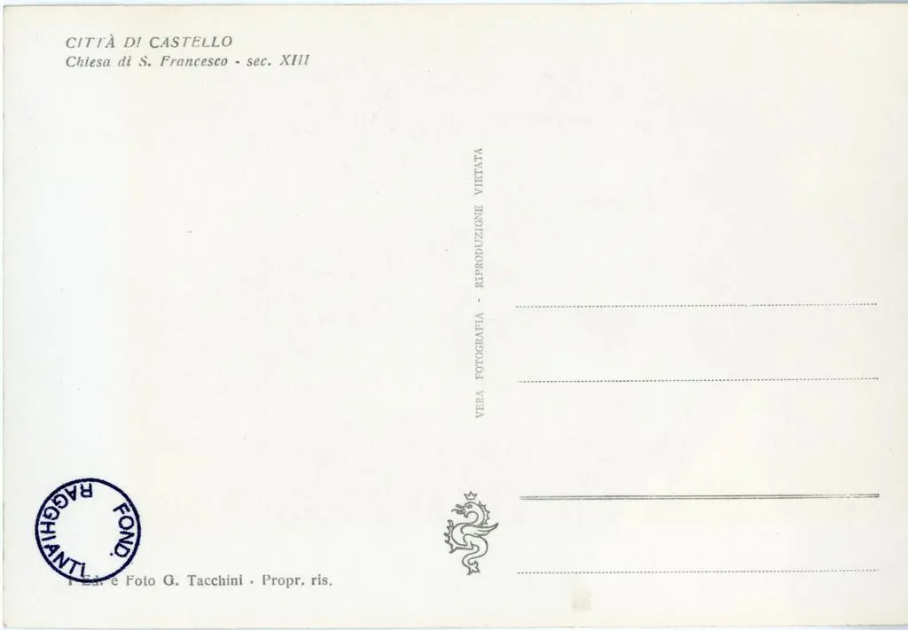 Tacchini, Giuseppe , Citt&agrave; di Castello - chiesa di S. Francesco - sec. XIII