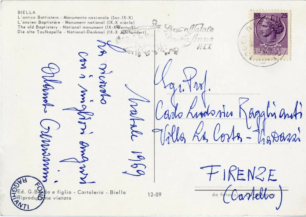 Anonimo , Biella - L'antico Battistero - Monumento nazionale (Sec. IX-X)