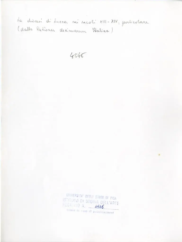 Università di Pisa. Dipartimento di Storia delle Arti , La diocesi di Lucca nei secoli XIII-XIV, particolare (dalle Rationes decimarum Italiae)