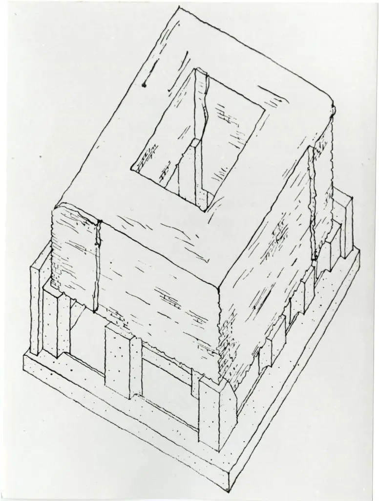 Universit&agrave; di Pisa. Dipartimento di Storia delle Arti , fondazione in progetto-assometria per la ricostruzione della torre di Federico (dal Baldi e Brizzi)